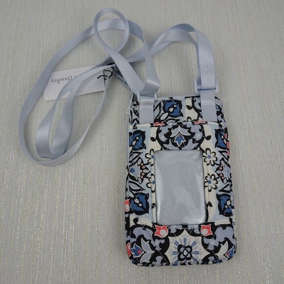 Vera Bradley Lisbon Medallion RFID Mini Cellphone ID Crossbody Bag Factory Style - Picture 3 of 10